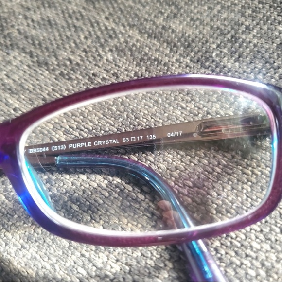 Bebe purple crystal frames with rhinestone accents, comes with case, BB5044 - Picture 6 of 9